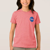 NASAパーカー太陽のプローブ日が差すこと赤 トライブレンドＴシャツ (正面)