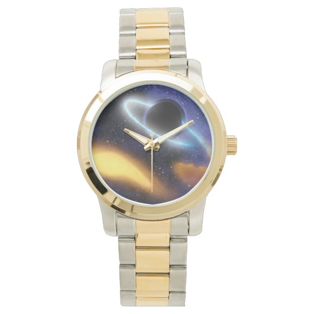 NASAブラックホールPIA01884写真 腕時計 (正面)