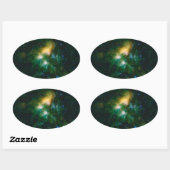 NASAプレアデス 楕円形シール (シート)