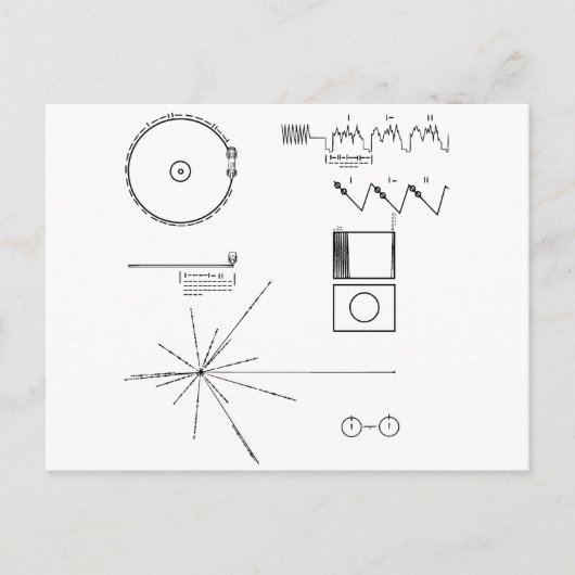 NASAボイジャーゴールデンレコード ポストカード (正面)