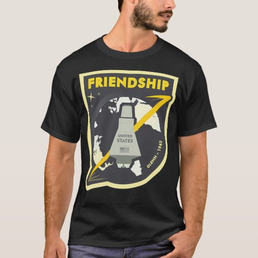 Nasaマーキュリーミッション – 友情7 tシャツ (正面)