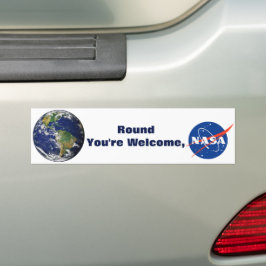 NASAラウンドアースバンパーステッカー バンパーステッカー