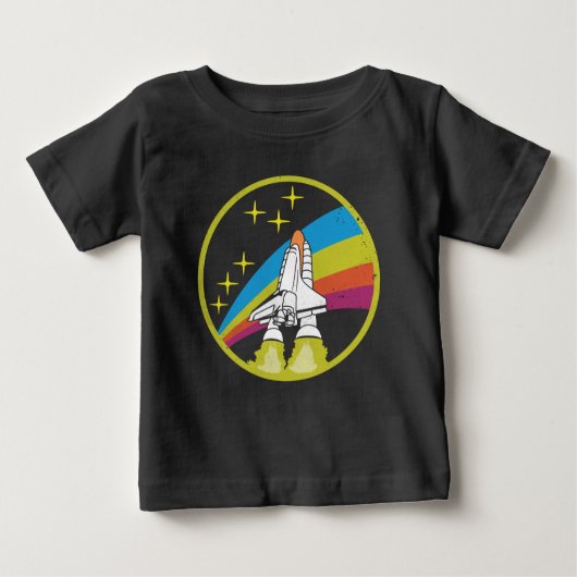 NASAロケット宇宙シャトルTシャツ ベビーTシャツ (正面)