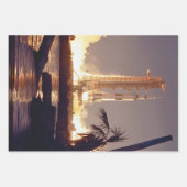 NASAロケット打ち上げ写真 ラッピングペーパーシート (正面)