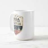 NASAロケット部が星によって証明された時間でテスト コーヒーマグカップ (正面左)