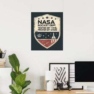 NASAロケット部が星によって証明された時間でテスト ポスター