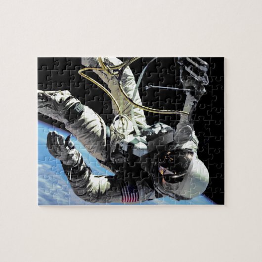 NASA初の米国宇宙飛行士のスペースウォーク写真 ジグソーパズル (横)