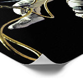 NASA初の米国宇宙飛行士のスペースウォーク写真 ポスター (角)