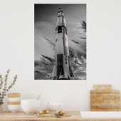 NASA土星V - USAカラースプラッシュ ポスター (キッチン)