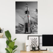 NASA土星V - USAカラースプラッシュ ポスター (ホームオフィス)