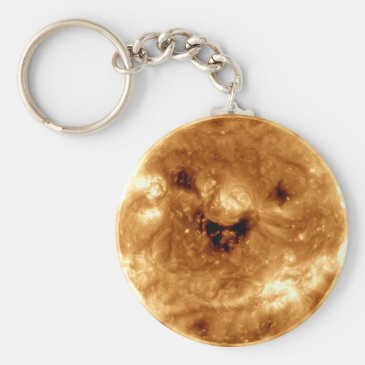 NASA天文台からの笑顔太陽のの太陽 キーホルダー (正面)