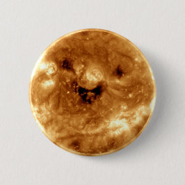 NASA天文台からの笑顔太陽のの太陽 缶バッジ