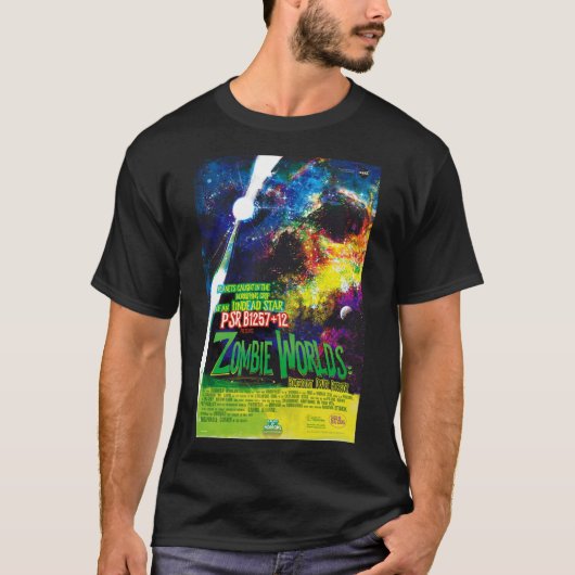 NASA太陽系外惑星旅行局ゾンビ世界 Tシャツ (正面)