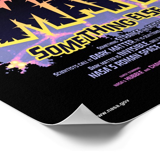 NASA太陽系外惑星旅行局暗黒物質 ポスター (角)