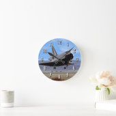 NASA宇宙シャトルアトランティスランディングエドワーズAFB ラウンド壁時計 (ホーム)