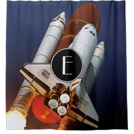 NASA宇宙シャトルアトランティス打ち上げSTS-45 シャワーカーテン