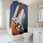 NASA宇宙シャトルアトランティス打ち上げSTS-45 シャワーカーテン (インサイチュ)