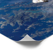 NASA宇宙シャトルエンデバーSTS-113地球軌道 ポスター (角)