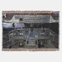 NASA宇宙シャトルコックピットアース軌道窓ビュー