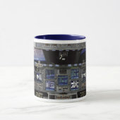 NASA宇宙シャトルコックピットアース軌道窓ビュー マグカップ (中央)