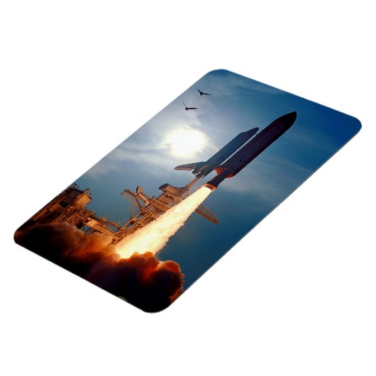 NASA宇宙シャトルディスカバリー打ち上げSTS-64 マグネット (左側)