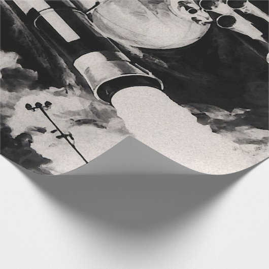 NASA宇宙シャトル打ち上げ車アーティストの概念 ラッピングペーパー (角)