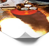 NASA宇宙シャトル打ち上げSTS-45 ポスター (角)