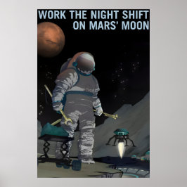 NASA宇宙探査夜勤 ポスター