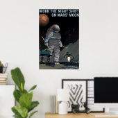 NASA宇宙探査夜勤 ポスター (ホームオフィス)