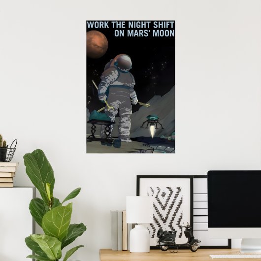 NASA宇宙探査夜勤 ポスター (ホームオフィス)