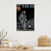 NASA宇宙探査夜勤 ポスター (キッチン)