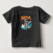 NASA宇宙飛行士サーフィンドリームTシャツ ベビーTシャツ (裏面)