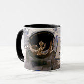 NASA宇宙飛行士保持サイン – 追加カスタム文字 マグカップ (正面左)