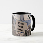 NASA宇宙飛行士保持サイン – 追加カスタム文字 マグカップ (正面右)