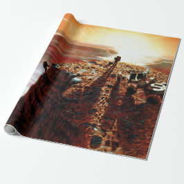 NASA惑星への最初の旅火星アーティストの概念 ラッピングペーパー