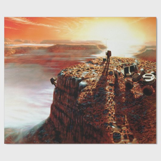 NASA惑星への最初の旅火星アーティストの概念 ラッピングペーパー (フラット)