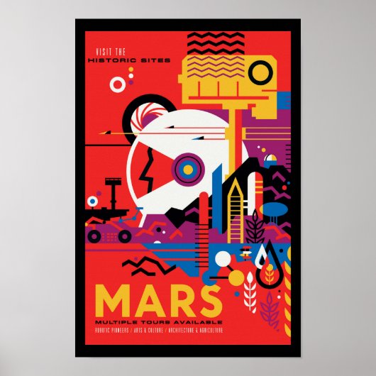 NASA未来の旅ポスター - 火星を訪ねよう ポスター (正面)