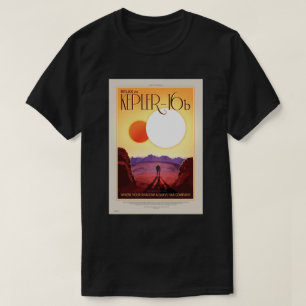 NASA未来の旅行ポスター - ケプラー16bでリラックス Tシャツ