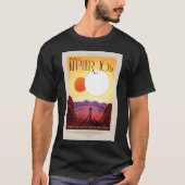 NASA未来の旅行ポスター - ケプラー16bでリラックス Tシャツ (正面)