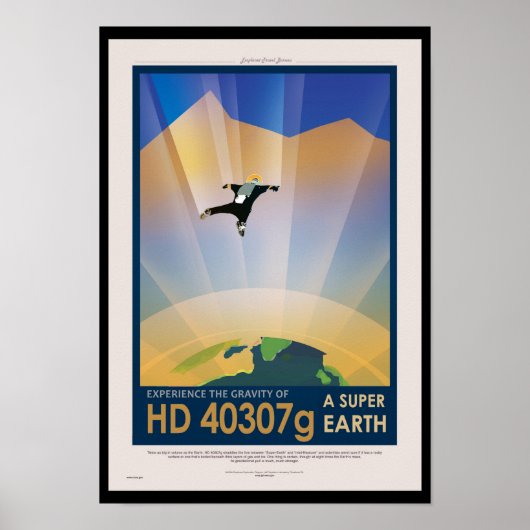 NASA未来の旅SFポスター - スーパーアース ポスター (正面)