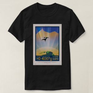 NASA未来の旅SFポスター - スーパーアース Tシャツ