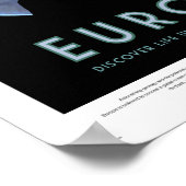 NASA未来旅行ポスター – ジュピターの月のヨーロッパ ポスター (角)