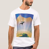 NASA未来旅行Sci Fiポスター – すごい Earth Tシャツ (正面)