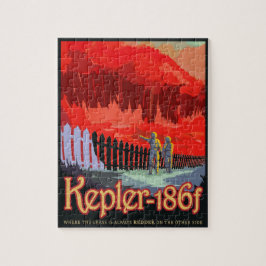 NASA未来旅行Sci Fiポスター – Kepler 186f ジグソーパズル