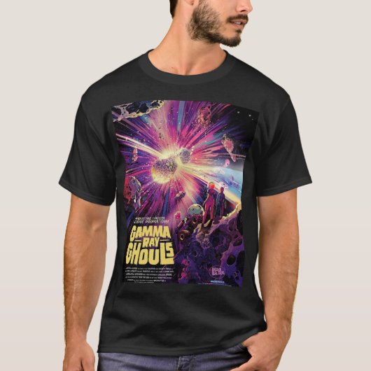 NASA系外惑星旅行ガンマ線グール Tシャツ (正面)