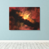 NASA赤外線惑星形成円盤 キャンバスプリント (インサイチュ (ウッドフロア))