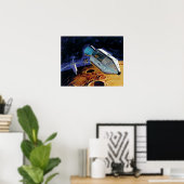NASA アポロ15号 サブサテライト 月軌道アート ポスター (ホームオフィス)