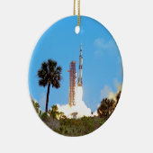 NASA アポロ16号 サターンV型ロケット打ち上げ セラミックオーナメント (右)