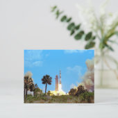 NASA アポロ16号 サターンV型ロケット打ち上げ ポストカード (スタンド正面)