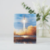 NASA アポロ8号 ロケット打ち上げ ケネディ宇宙センター ポストカード (スタンド正面)
